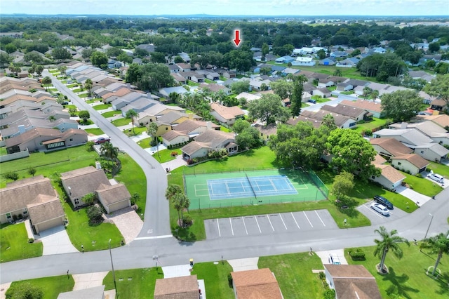 bird's eye view featuring a residential view