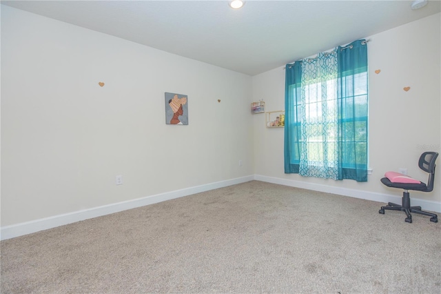 view of carpeted empty room