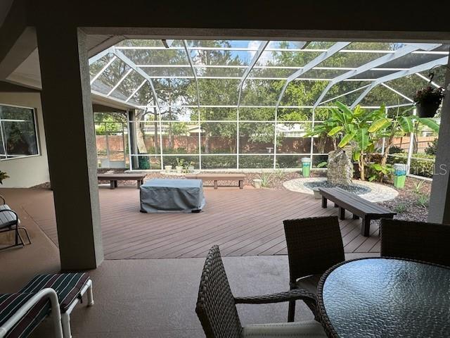 view of sunroom