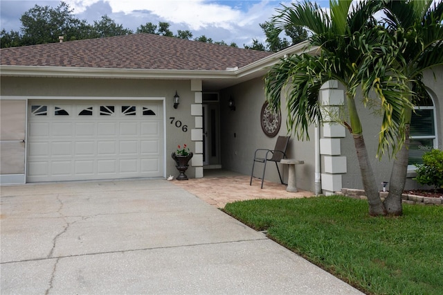 ranch-style house with a garage