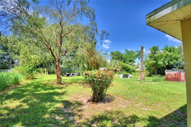 317 C St, Lake Wales, FL 33853 - view of grassy yard featuring view of wooded area
