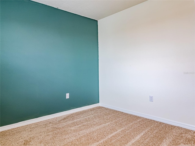 view of carpeted empty room