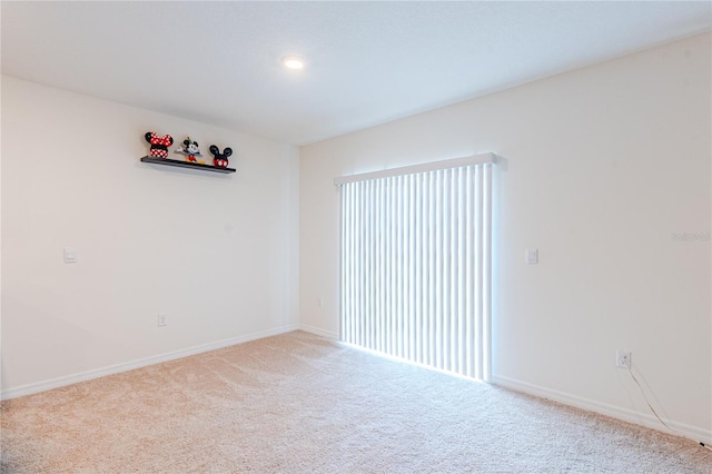 view of carpeted empty room