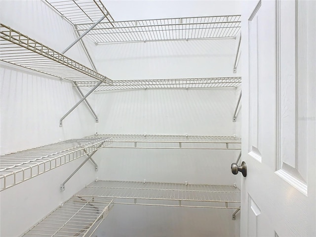 view of storage area