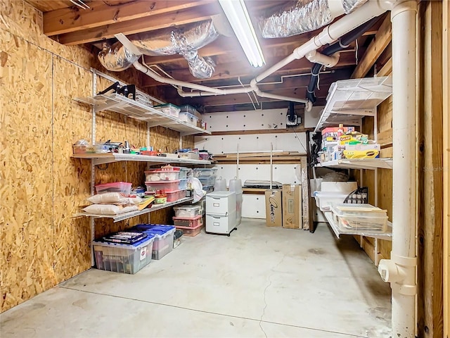 view of storage room