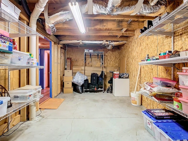 view of storage room