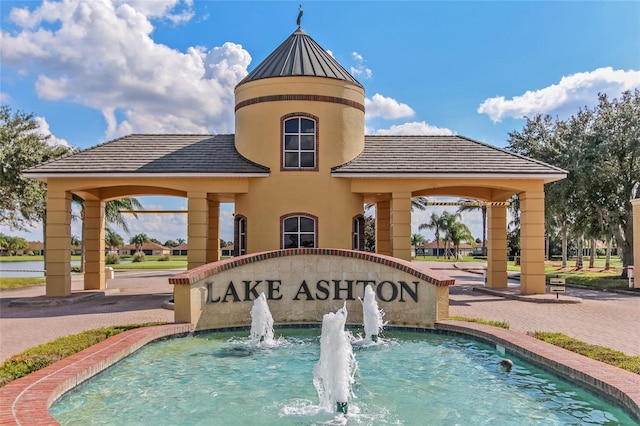 exterior space with a gazebo