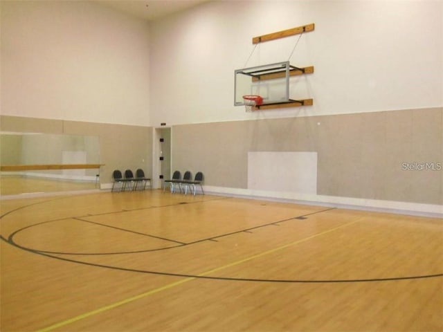 view of basketball court featuring community basketball court