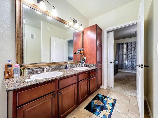 902 Charo Pkwy Unit 624, Davenport, FL 33897 - full bath with tile patterned flooring and double vanity