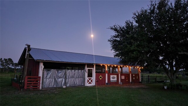 exterior space featuring an outdoor structure