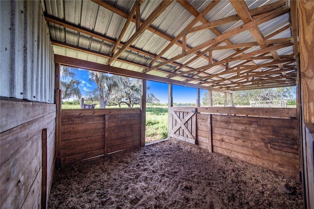 view of horse barn