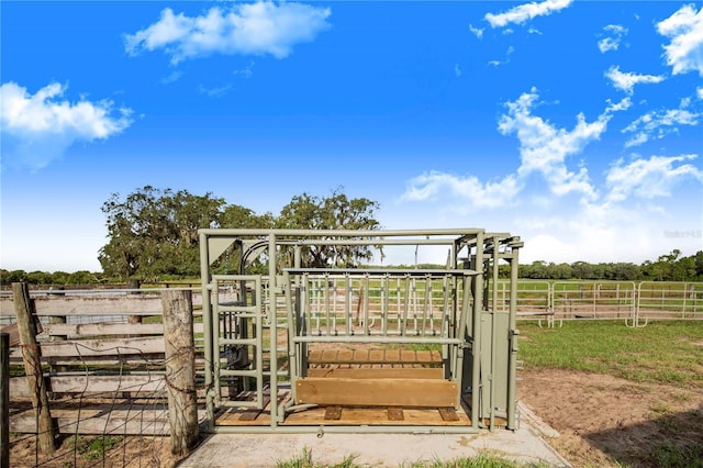 view of gate featuring fence