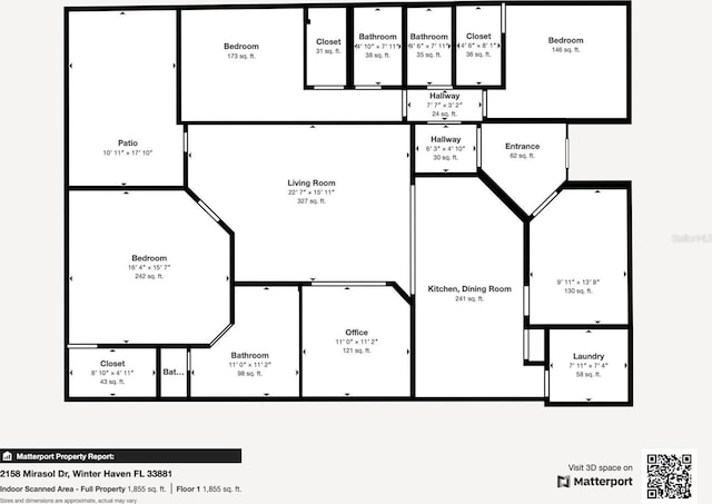 2158 Mirasol Dr, Winter Haven, FL 33881 - home floor plan