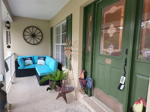 exterior space featuring covered porch