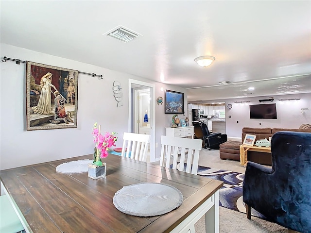 view of dining room