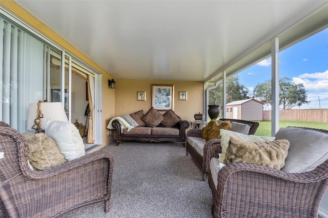 view of sunroom / solarium