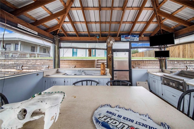 view of patio / terrace with a gazebo