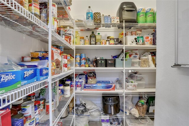 view of pantry