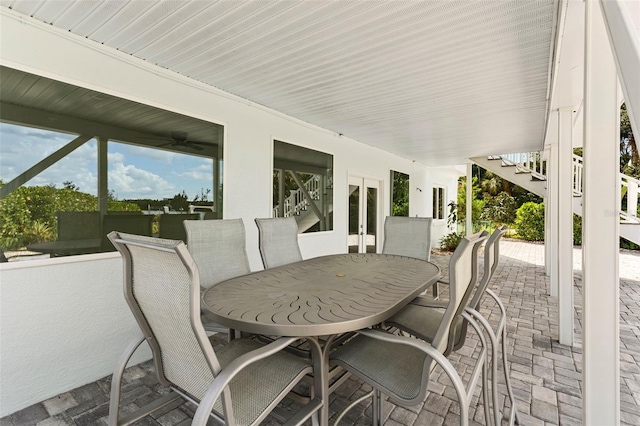 view of patio / terrace with french doors