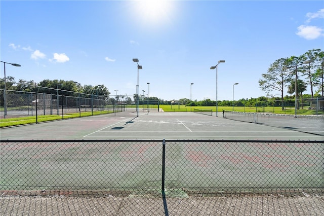 view of sport court