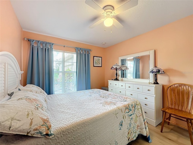 bedroom with ceiling fan