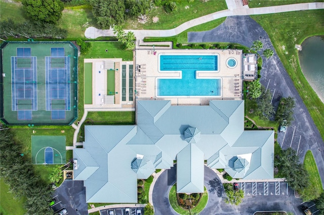 birds eye view of property