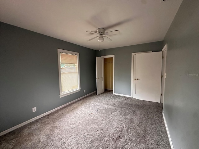 121 Bates Ave SE, Winter Haven, FL 33880 - unfurnished bedroom with ceiling fan and carpet flooring