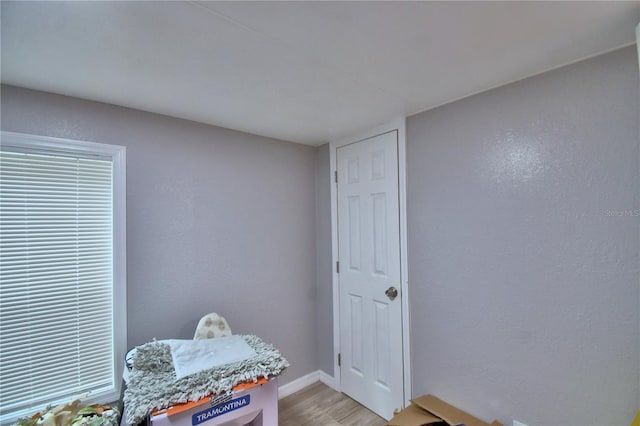 playroom featuring light wood-type flooring