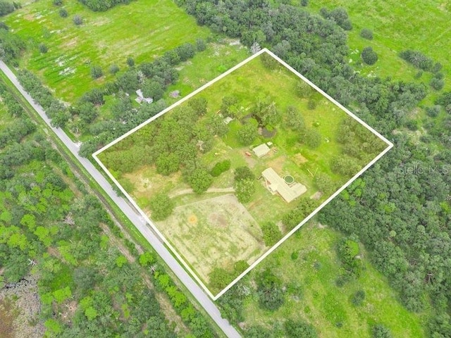 4485 Murphy Rd, Ona, FL 33865 - aerial view of property and surrounding area featuring property parcel outlined