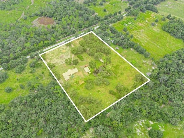 4485 Murphy Rd, Ona, FL 33865 - aerial view of property and surrounding area with property parcel outlined