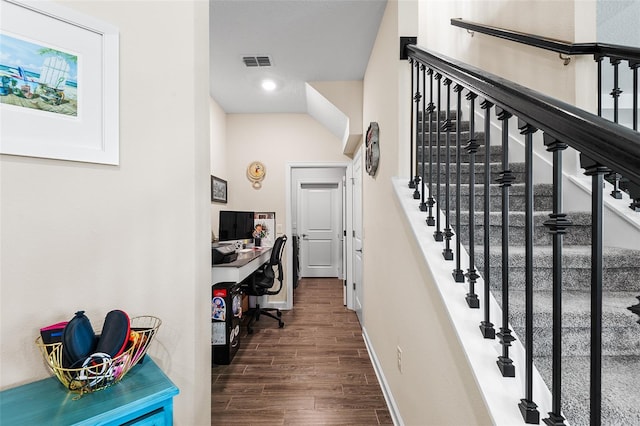 interior space featuring hardwood / wood-style flooring