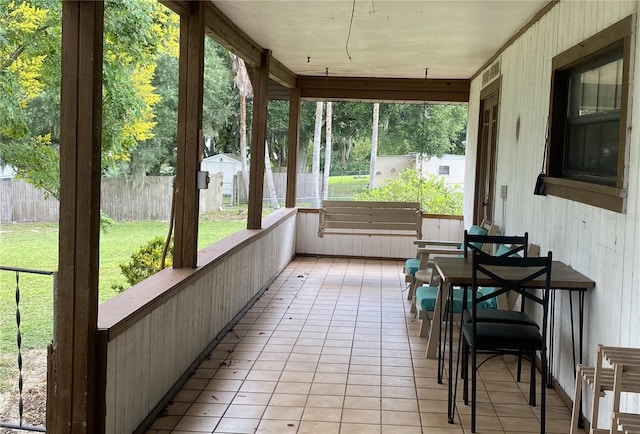 view of sunroom / solarium