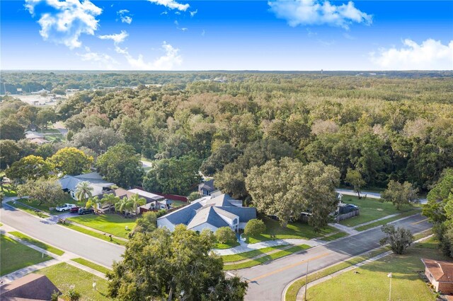 34415 Kingfish St, Fruitland Park, FL 34731 - aerial perspective of suburban area with a forest