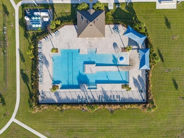 birds eye view of property