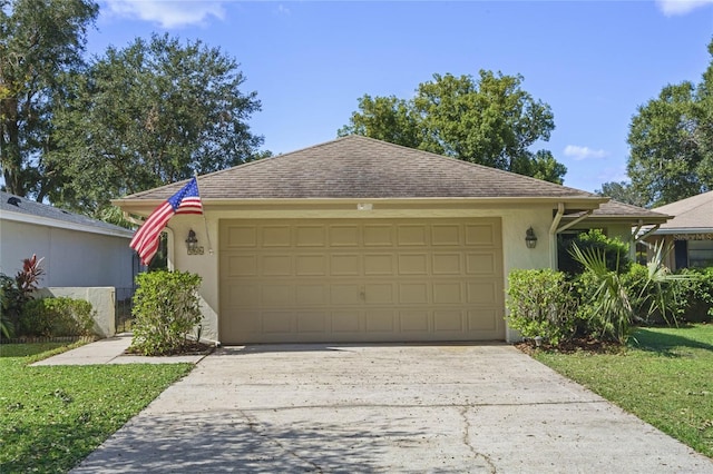 ranch-style house with a garage