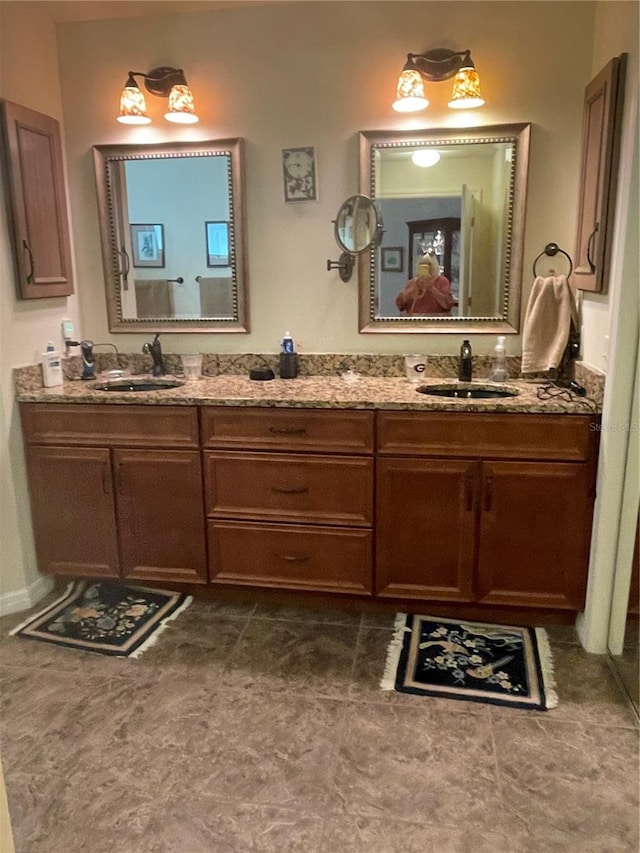 bathroom featuring vanity