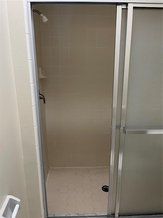 bathroom with walk in shower