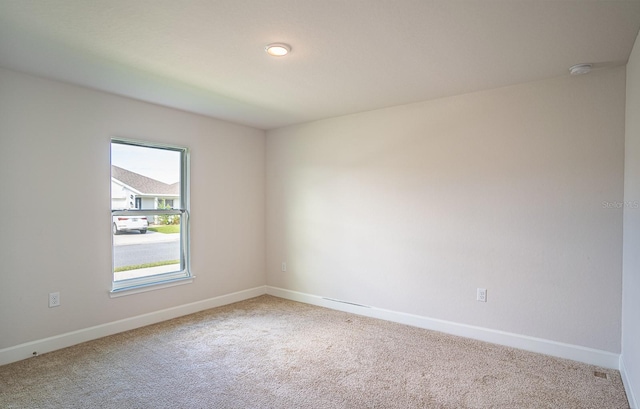 view of carpeted empty room