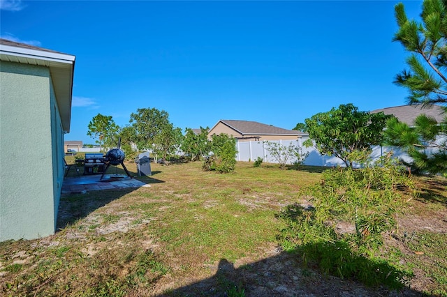 view of yard featuring a patio