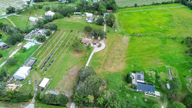 bird's eye view featuring a rural view