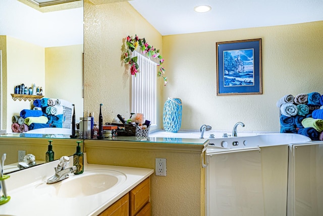 bathroom with vanity