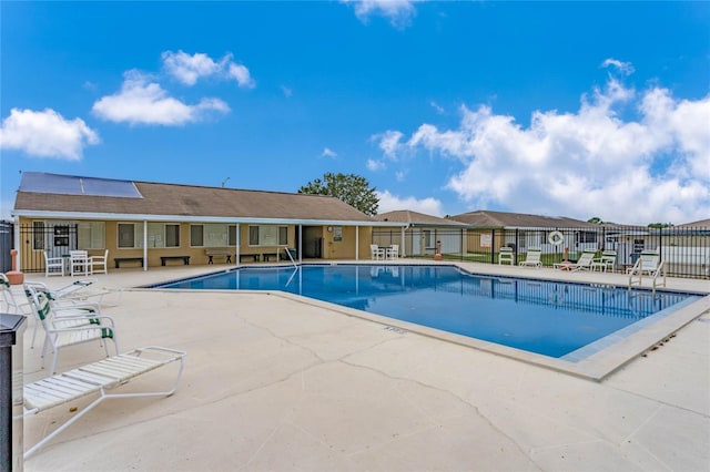 view of pool with a patio