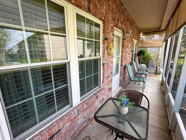 exterior space featuring a wealth of natural light