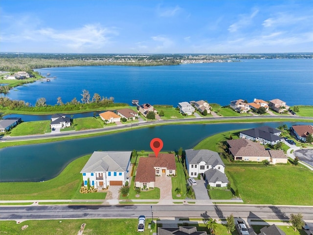 193 Stargrass Dr, Auburndale, FL 33823 - aerial perspective of suburban area featuring a nearby body of water