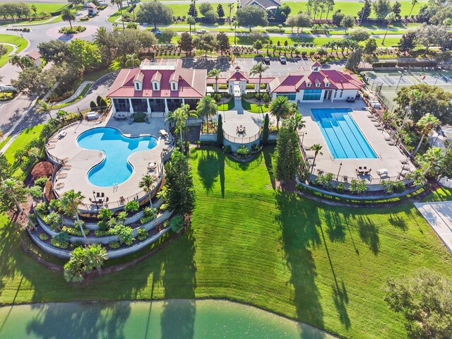 193 Stargrass Dr, Auburndale, FL 33823 - drone / aerial view of a pool