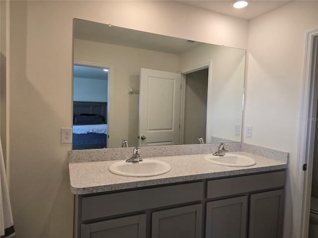 bathroom featuring vanity