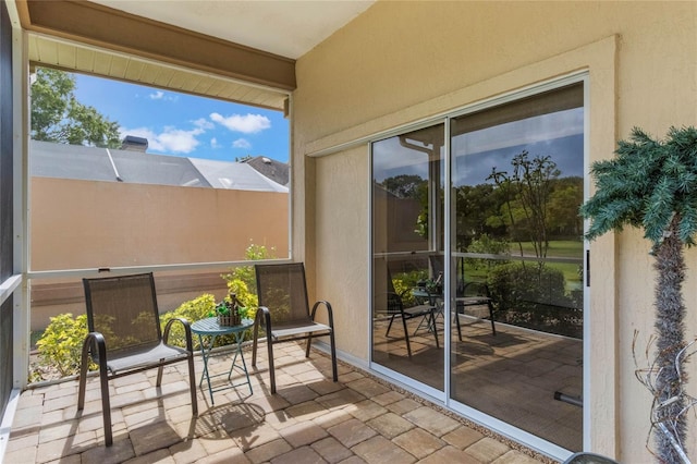 view of sunroom / solarium