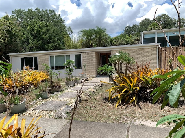 view of front of home featuring a patio area