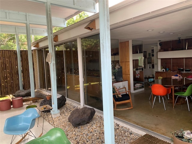 view of sunroom / solarium