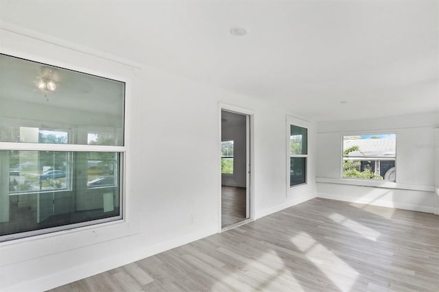 interior space with light wood-type flooring